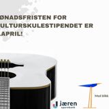 Søknadsfrist kulturskulestipend er 1. april. 
