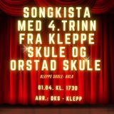Songkista med 4. trinn fra Kleppe skule og Orstad skule