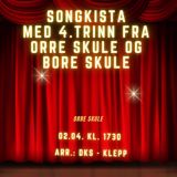 Songkista med 4. trinn fra Orre skule og Bore skule